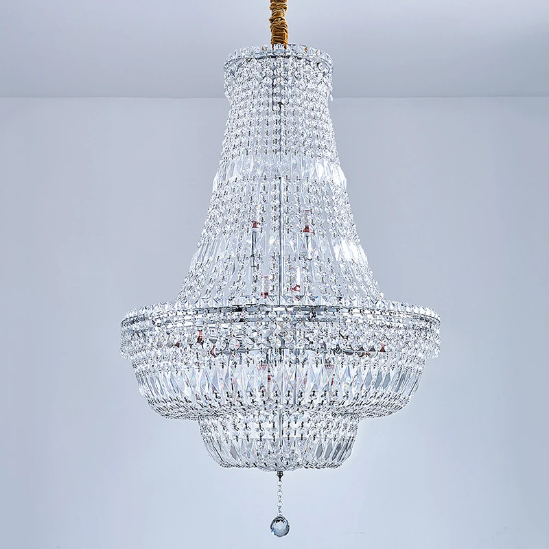 Breathtaking Unique Wedding Decoration Ideas Pendant lights to Brighten Luxury Waterproof Outdoor Wedding Crystal Chandeliers
