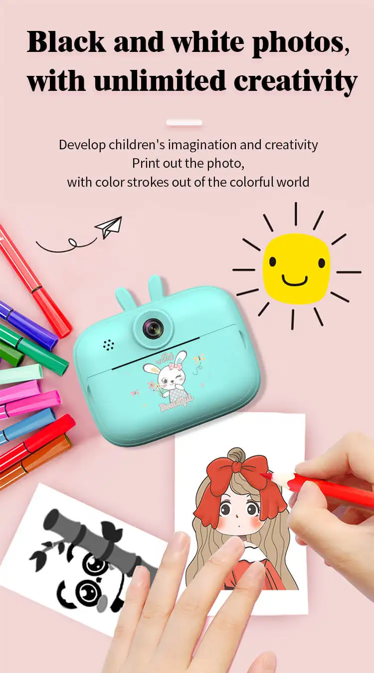 New Wifi S1 HD Mini Instant Camera Children's Photo Printer Thermal Printing Digital Camera