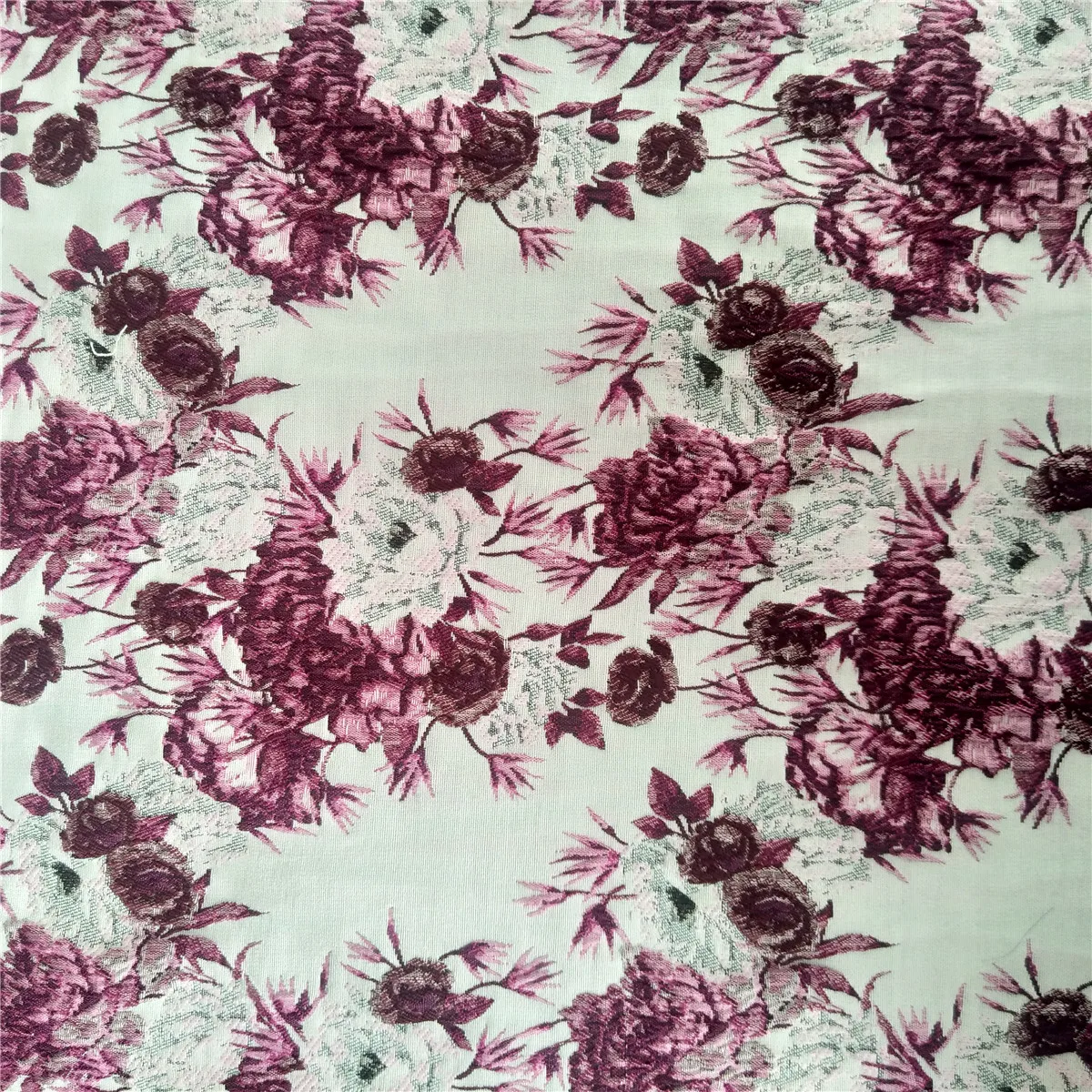 Top Quality Material and Embroidered Pattern Jacquard Brocade Design Dressmaking Fabric Ready to Ship