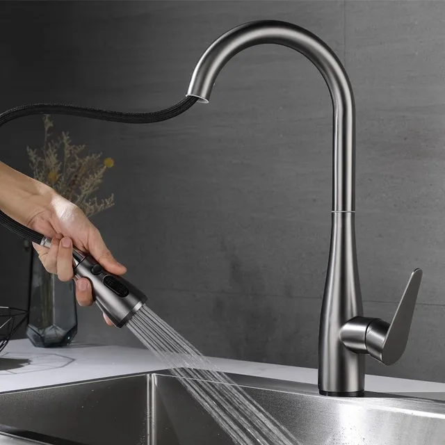 Modern Design 304 stainless steel household rotatable vertical Sink faucet 304 stainless steel Kitchen Faucet