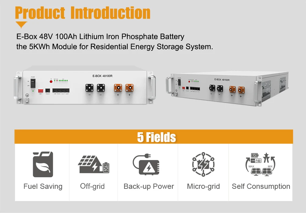KIT UPS 220V 5KW - Stockage Batterie Lithium 5kWh - TURBO ENERGY