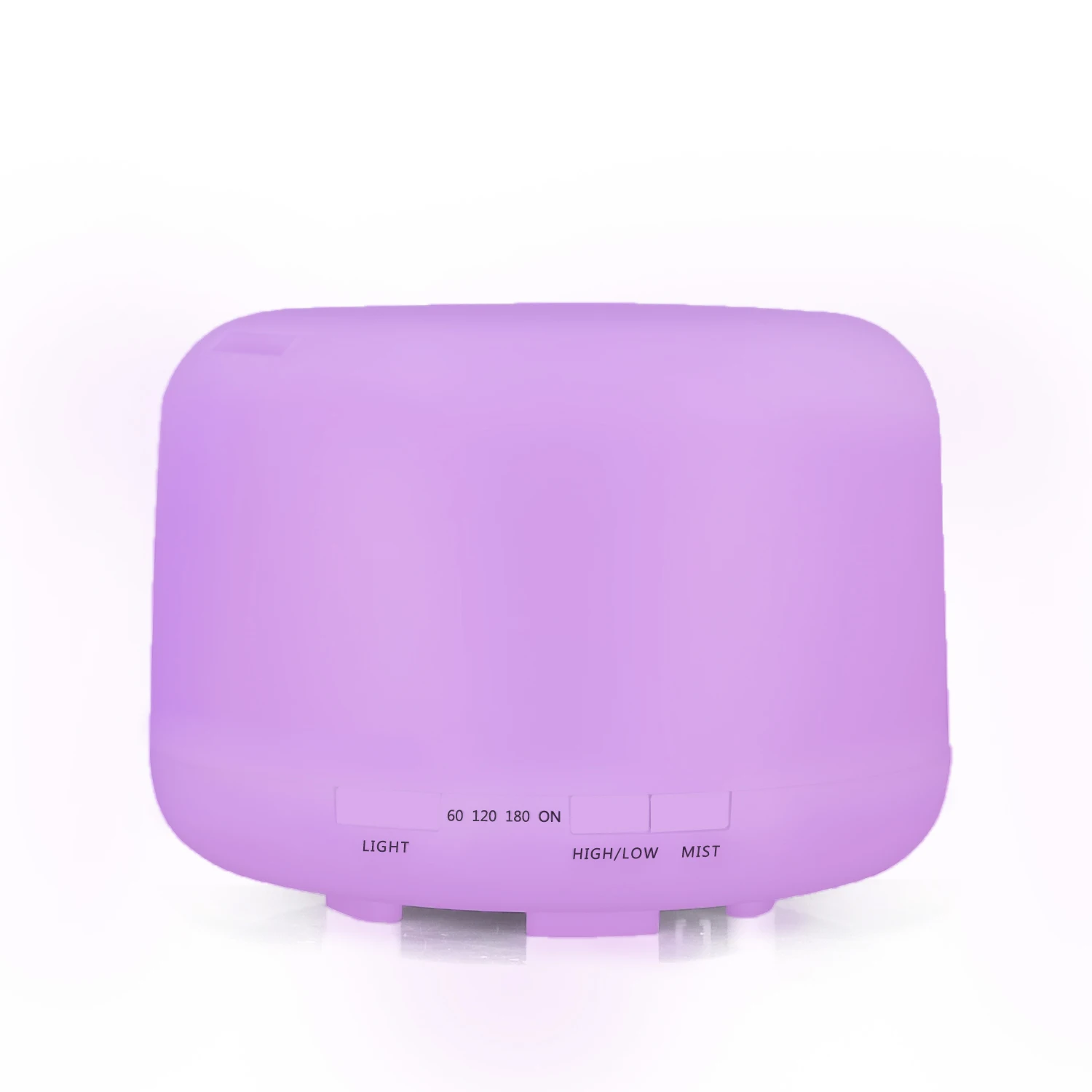 500ml White Ultrasonic Air Humidifier Aromatherapy Electric Essential Oil Diffuser With Adjustable High Low Mist Mode