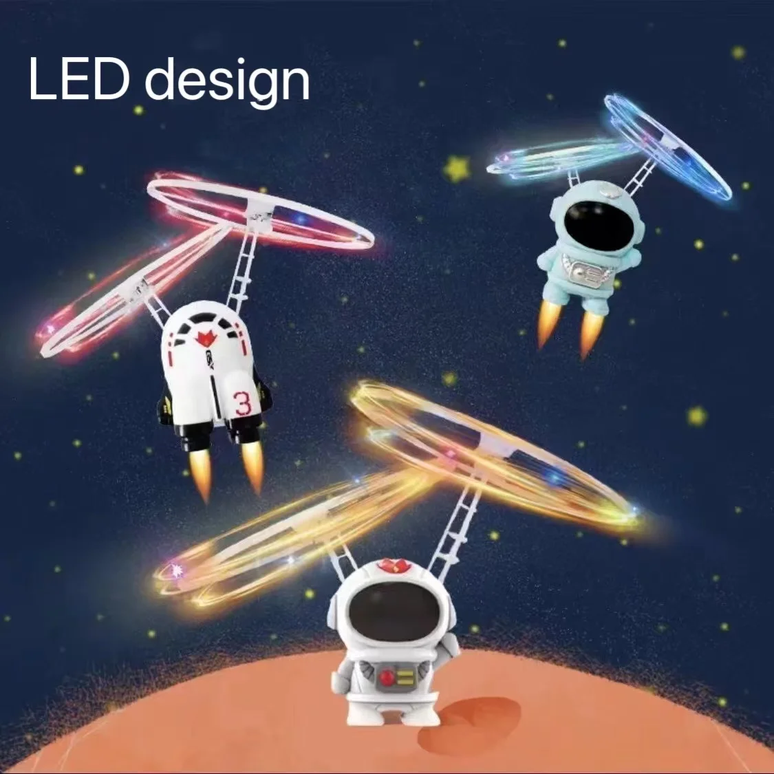 Лидер продаж 2022, светодиодная визионная игрушка, фиджер на палец, orb, филлирующий мяч, робот, volador Plane juguetes, антидекор с левитацией, астронавт