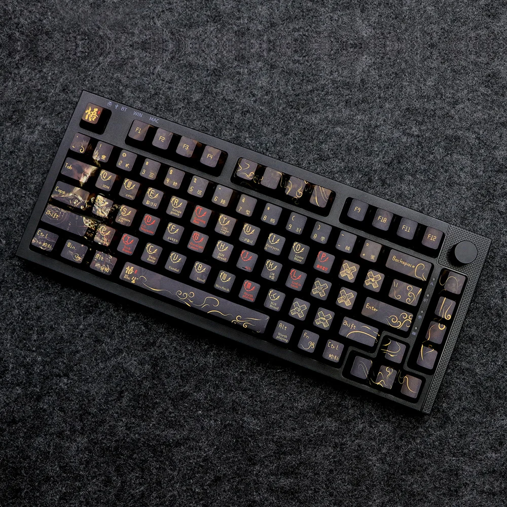 105 Keys Black Myth Wukong Keycap – PBT Dye Subbed Keycaps for Cherry ...