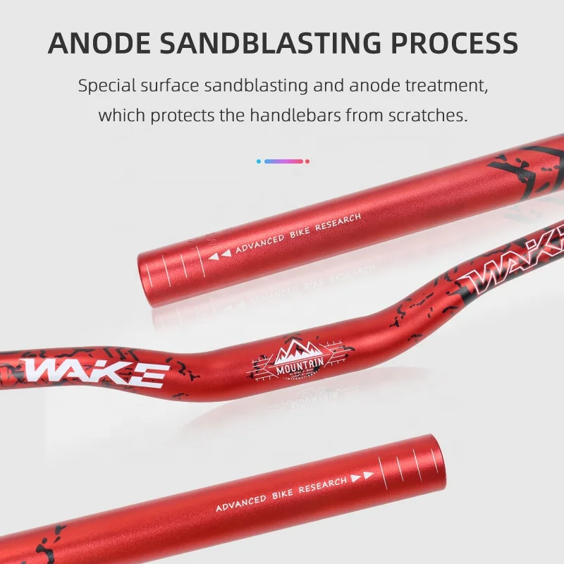 WAKE Ultralight Swallow-Shaped 31.8mm MTB Handlebar, 720/780mm