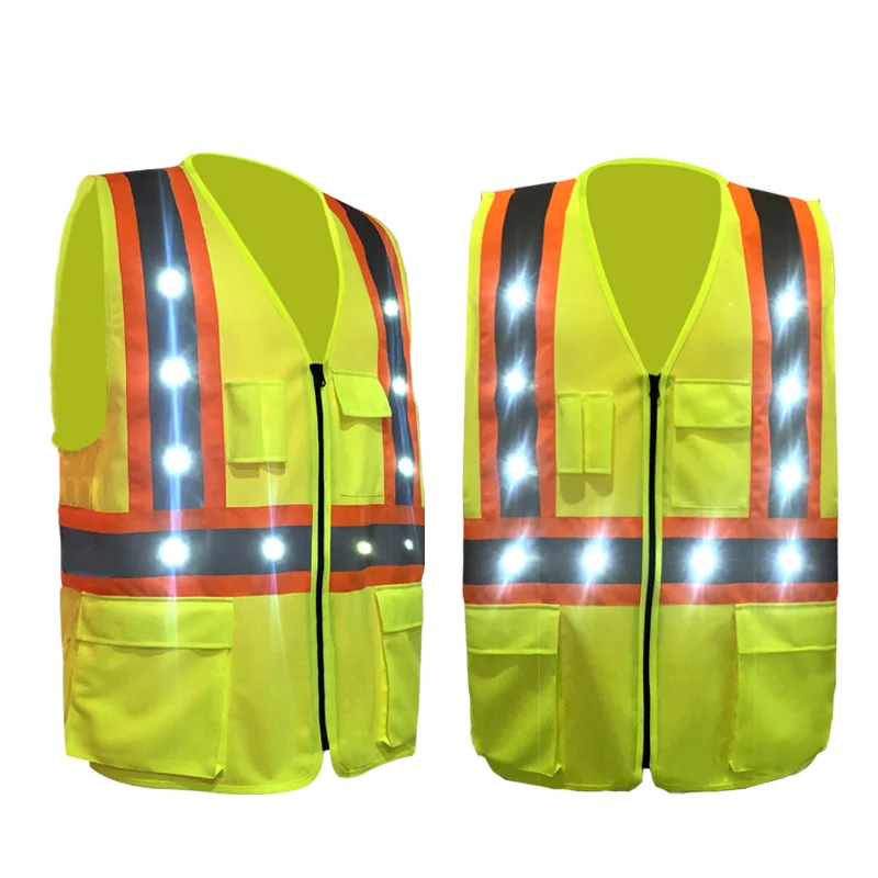 Wildsaver China Usb Rechargeable Flashing Led Work Mesh Safety