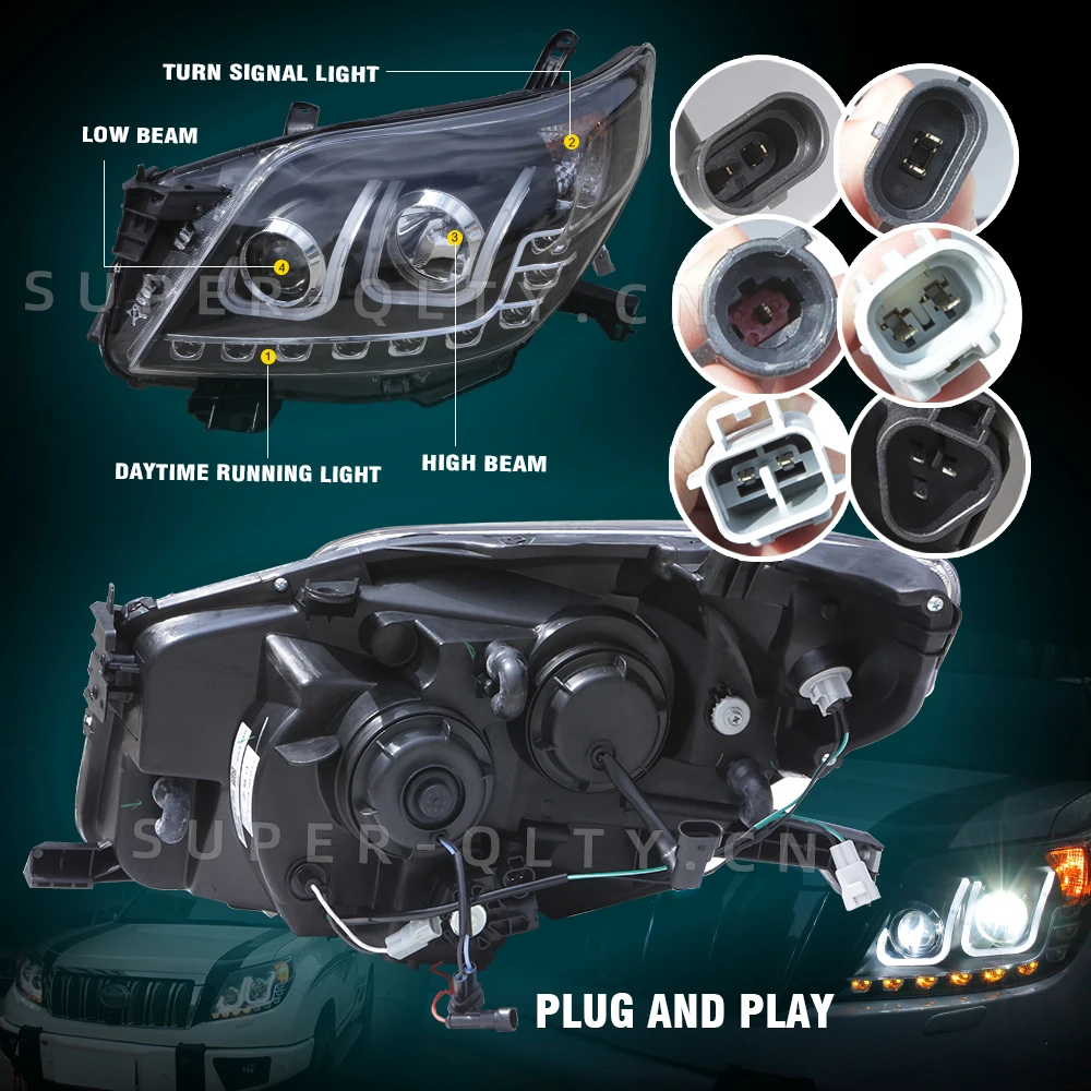 Wholesale Eagle Eyes for Toyota Prado 2009-2013 2V modified two U