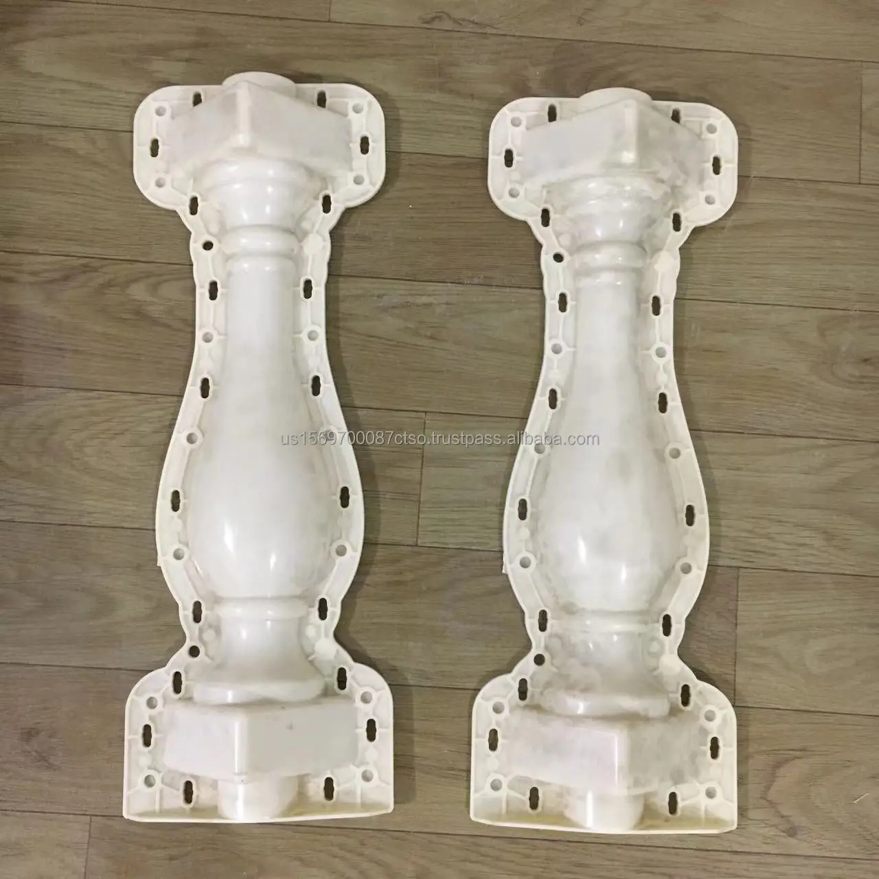 Pvc Hand Railing Mold 60cm Height Pre-Cast ABS & PP Plastic Injection Mould Handrails ...