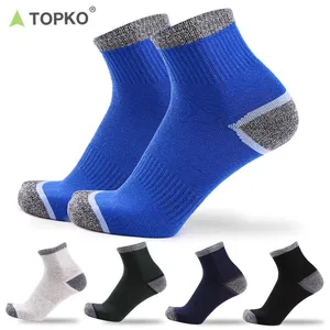 TOPKO Wholesale Cheap High Quality  Men Custom Design Socks 100% Cotton Sport Socks