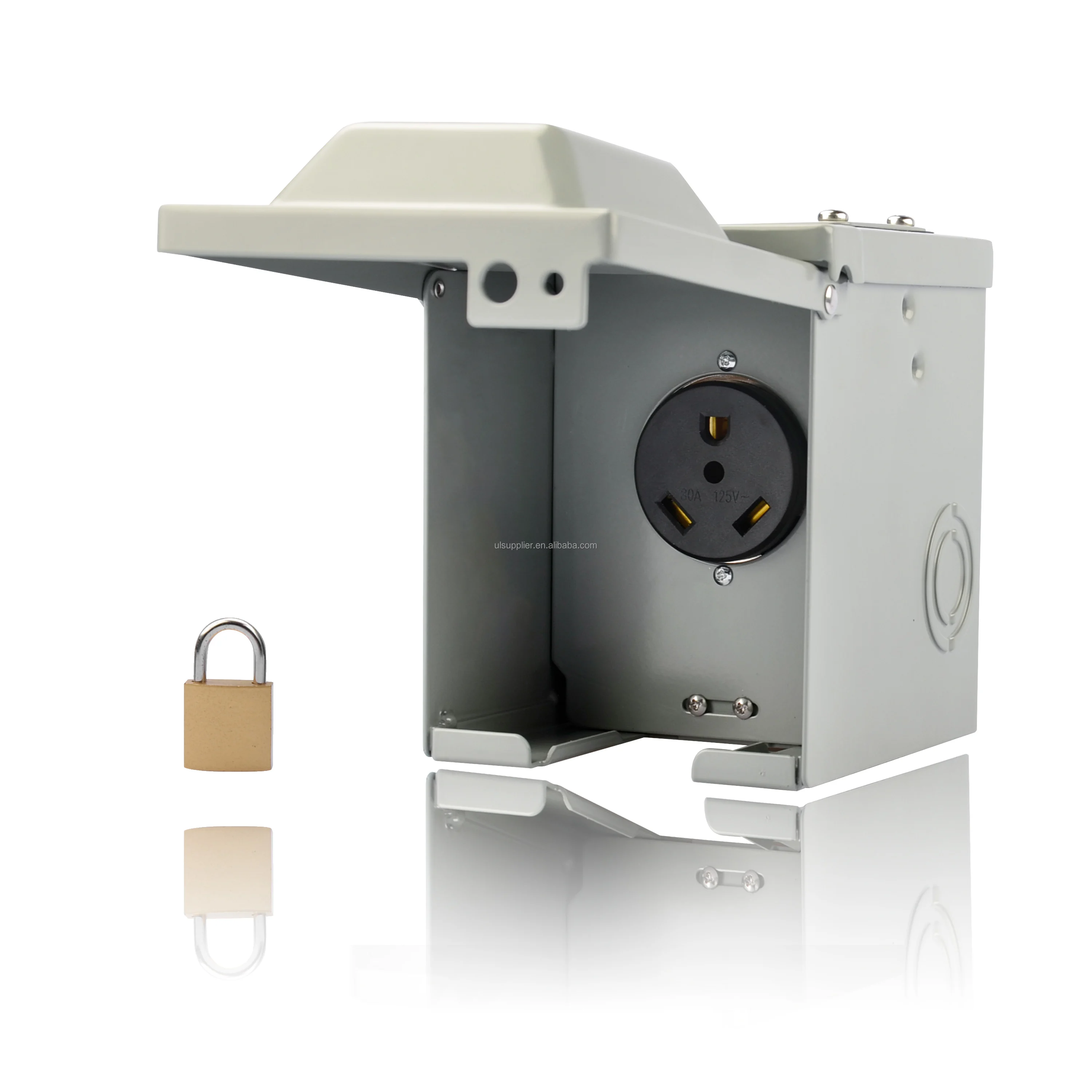 S2 Rv Power Outlet Panel With 30 Amp Receptacle Installed With