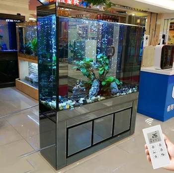 Fish Tank Large Holding Professional Glass Manufacturer Customized Aquarium Autumn Home Decoration Square Sustainable 4.5L