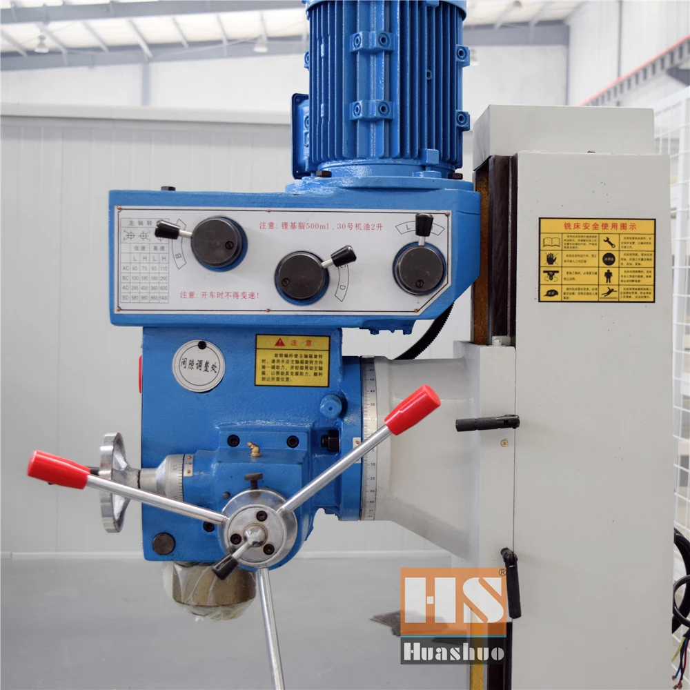 ジン 2 HSHUASHUO ZX6350C Twin Spindle Vertical Metal Working Drilling