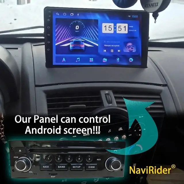 OEM Style Control Panel to Android Screen for RENAULT Megane 2 2002-2008 for RENAULT Fluence Car Video Player Plug to Play