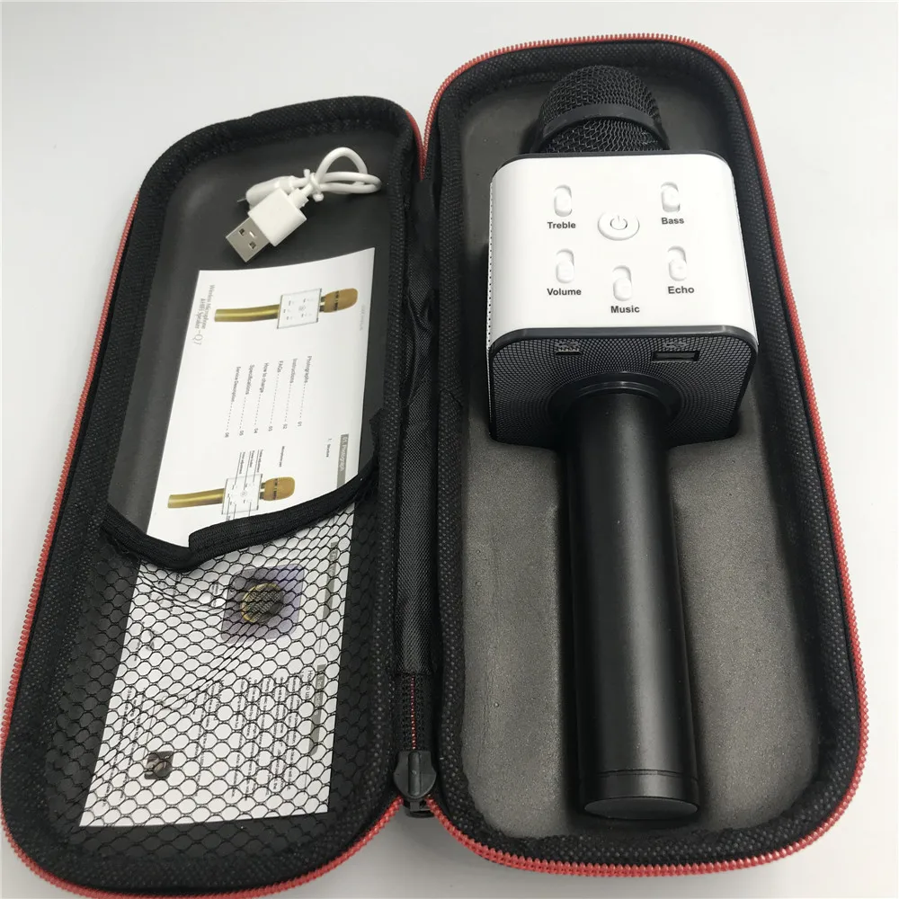 大型コンデンサーマイクQ7ワイヤレスハンドヘルドマイクカラオケ