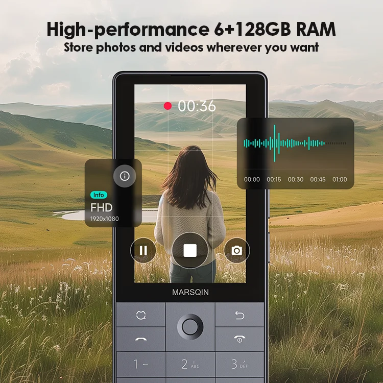 Telefone inteligente Google Qin F25 Dual SIM, Android 14, 128GB