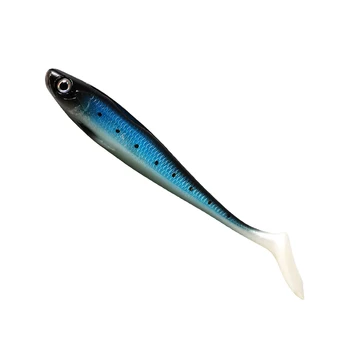 New 9cm 6g Paddle Tail Soft Plastics Lures 7pcs Per Bag t Tail Soft Plastic Fishing Shad Lure – Soft Lure – view 4