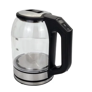 1.8L Digital Display Smart Electric Kettle New Popular Hot Water Kettle Stainless Steel Housing Glass High-tech Electric Kettle