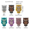 Owl animal Focal bead Mix