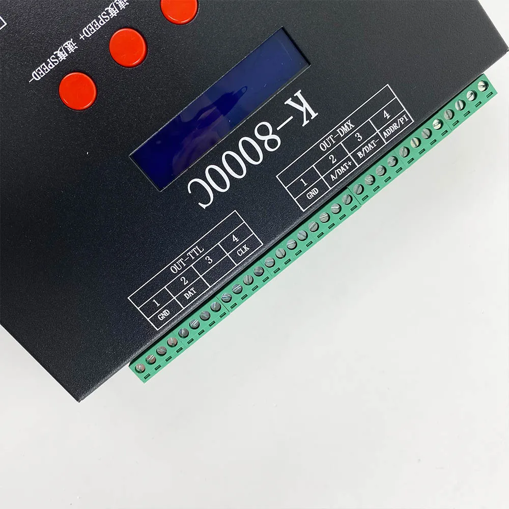 LED Pixel Controller K-8000C Original SPI 1024 Pixels Programmable lededit DMX512 ws2811 K8000C SD Card Pixel LED Controller