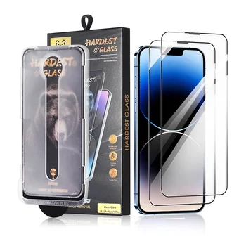 Automatic Alignment in Seconds HD Clear Tempered Glass Dust Free Screen Protectors Magic Box For Iphone 15 14 13 12