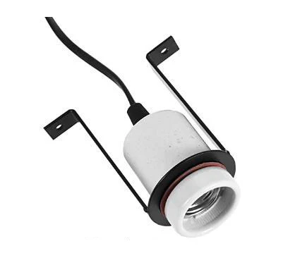Reptile Heat Pad LUCKY HERP Reptile Ceramic Heat Lamp Holder, 1 Pack 300W Pet Heater Bracket (no Bulb Included), Heat Lamp Holder For Amphibians Terrariums Lizards Tortoise Heat Lamp Socket