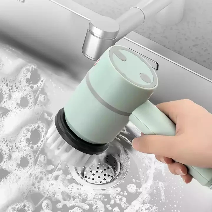 Hot Sale Waterproof Silent Magic  Replaceable 2 Brush Heads Electric Cleaning Brush
