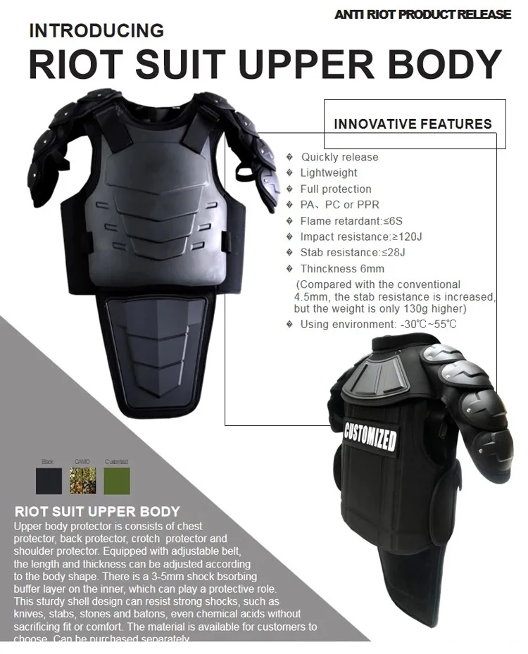 Police Armor Riot Gear Full Body Armor Anti Riot Suit Police Riot ...