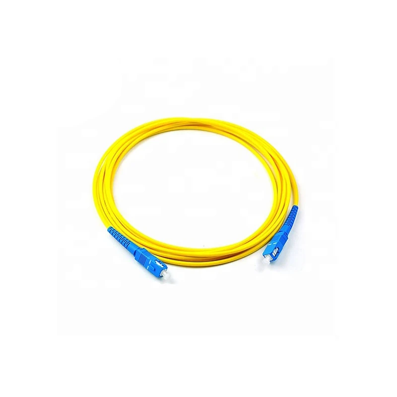 Factory price SM SC UPC fiber optic patch cord 1m