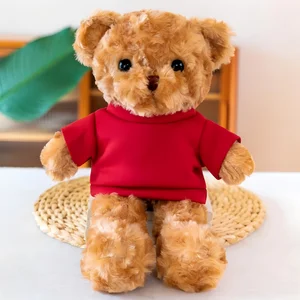 Shengye Brand Toy Manufacturer Wholesale Cartoon 3D Cute Teddy Bear Mini Customizable Size Small Stuffed Animal Plush Teddy Bear