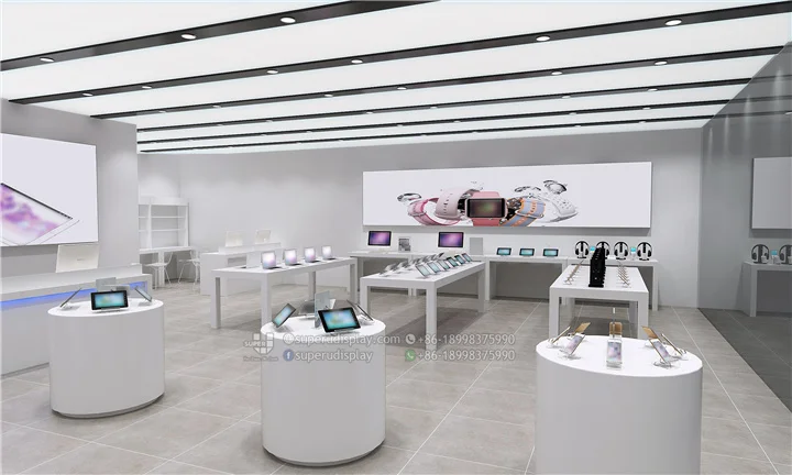 Free 3D Cellphone Mobile Shop Interior Design Showroom Design