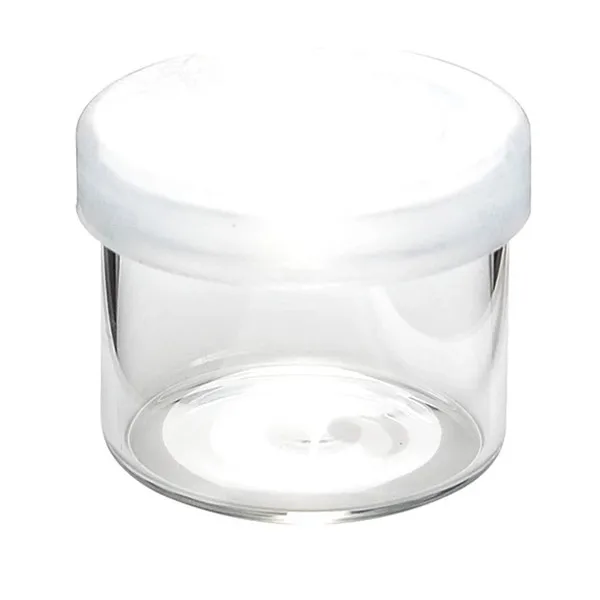 Concentrate Or Oil Containers, 6ml Clear No Neck Glass Concentrate Container with Silicone Cap
