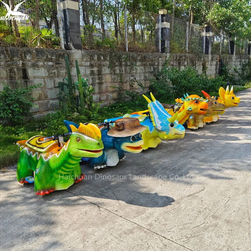 Prix d'usine Haichuan Rechargeable Chariots de dinosaures ou animaux électriques pour enfants à prix abordable