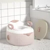 Three-in-one toilet pink cushion