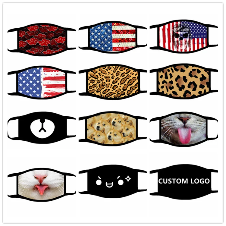 wholesale kids mask print cotton gauze face mask kids face mask