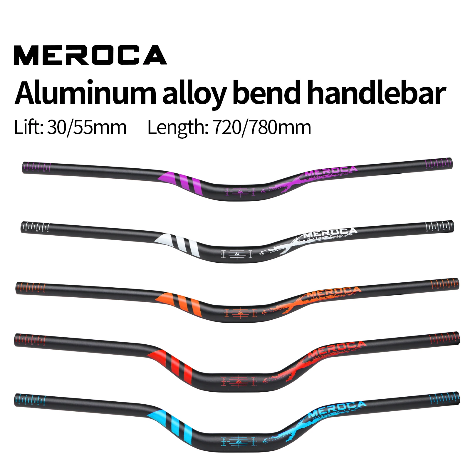 Aluminum Alloy Mountain Bike Handlebar with Swallow Handle 31.8*780mm/720mm Lifting Speed Cross-Country Mtb Handle Bar