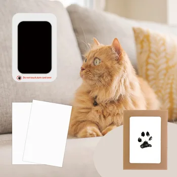 Handmade Pet Footprint Ink Pad No-Wash Cat Dog Paw Print Souvenir DIY Photo Album Creative