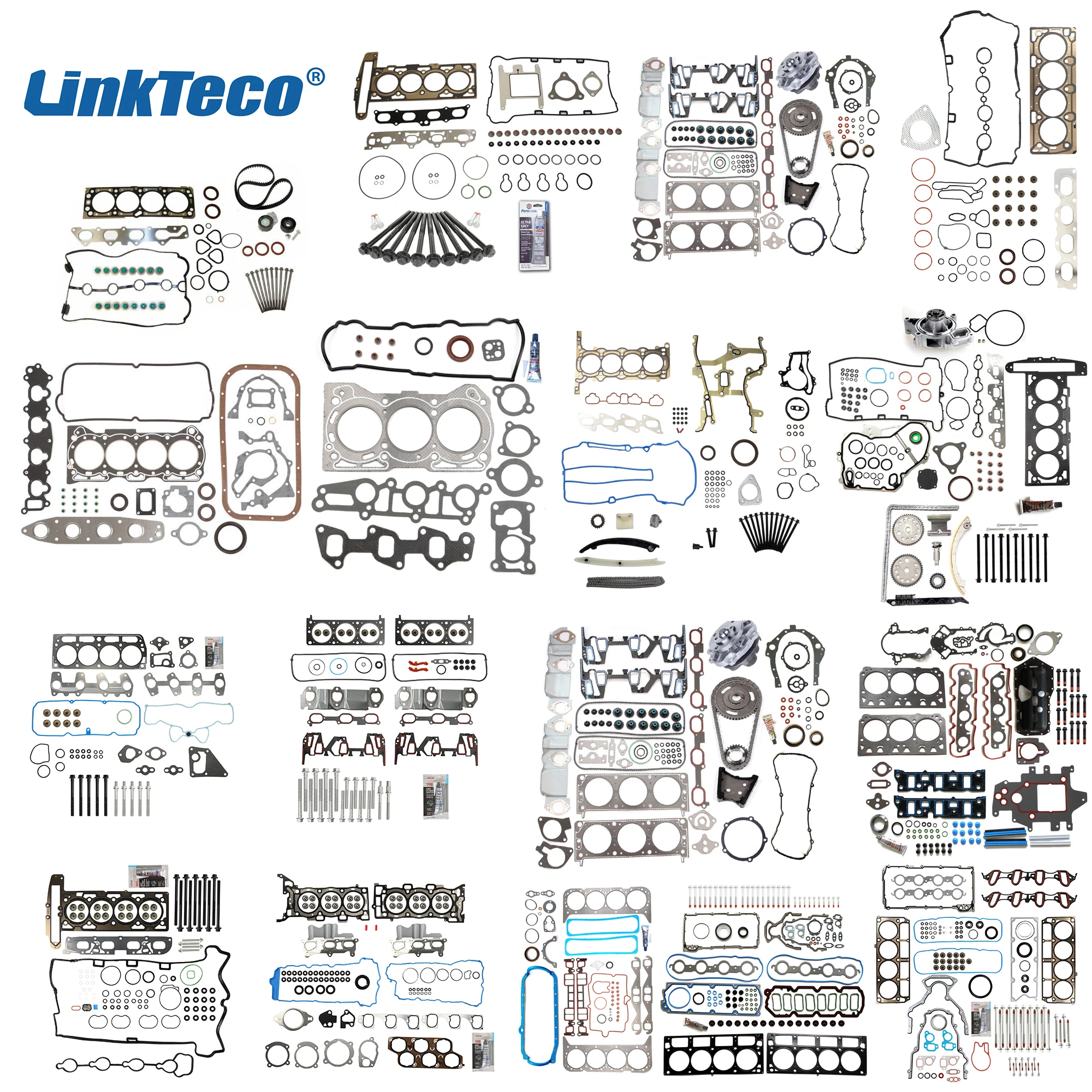 Linkteco Oem Quality Car Engine Parts Overhaul Head Gasket Kit Set For