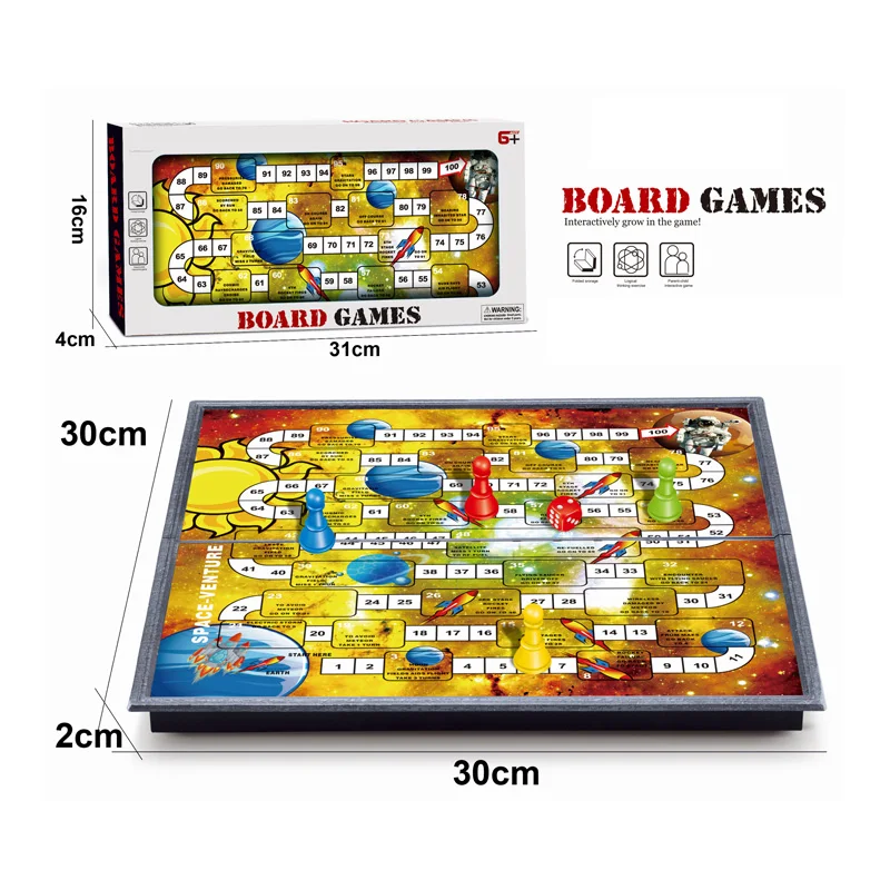 New Play Fun Chess Games Interactive Toys Space Venture Jumping Chess Toys Board Game