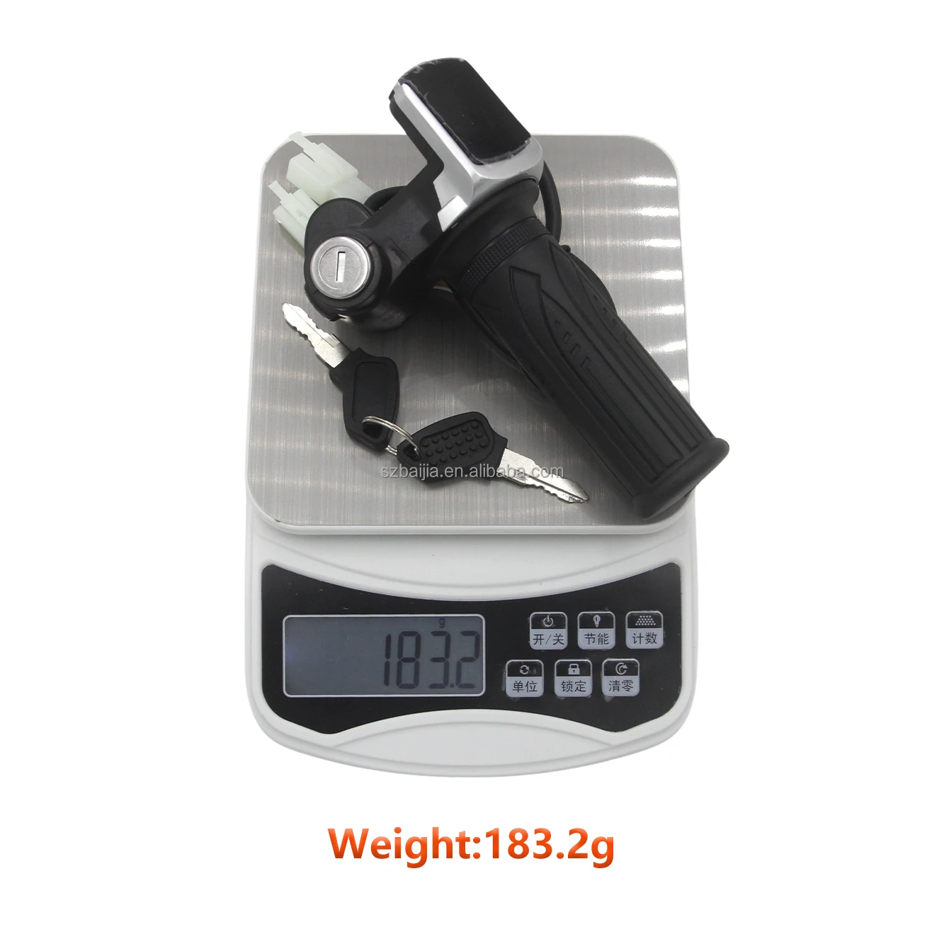 36V 48V 60V SM Electric Bike Throttle Accelerator with LCD Display Handlebar Lock E-bike/Electric Scooter Throttle Accessory