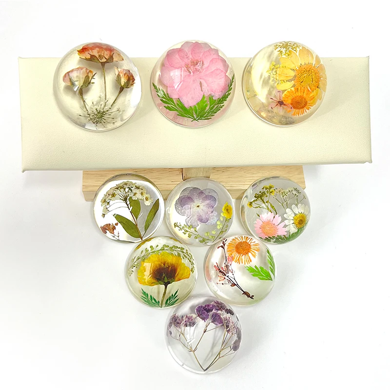 Custom Transparent Multicolor Resin Real Dried Flower Ornaments ...
