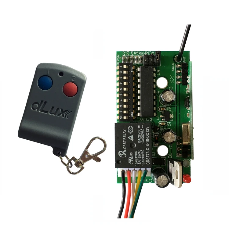 Wireless RF 330MHz Remote Control 10 Dip Switch for Gate Doors Auto Gate Rolling Door
