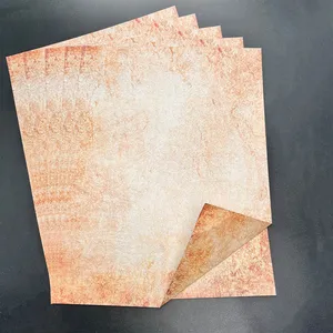 Best-Selling Retro Nostalgic A4 Double-Sided Screen Printed Letter Paper Writing DIY Journals Decorative Materials Made