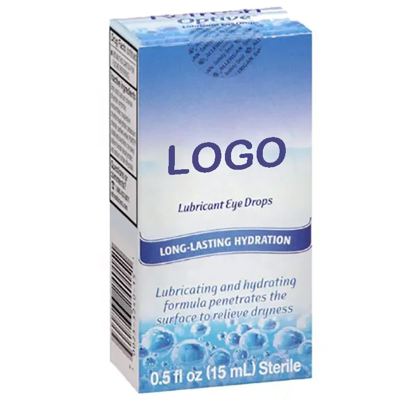 Artificial Tears Taurine for Eye Drop Mockup Packaging Box Custom Color Print Coated Paper Boxes
