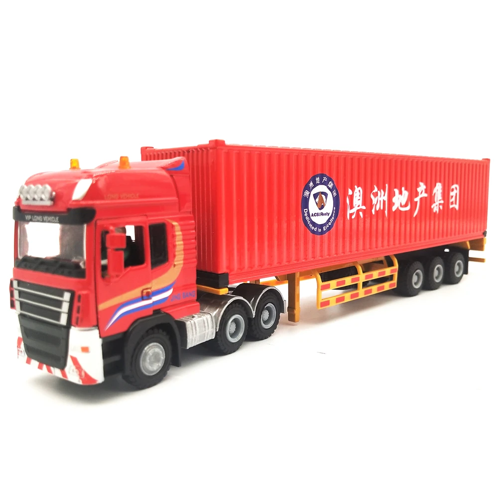 28cm Hermes alloy Container truck model 1:50 Custom Container truck model O.A.S ship model