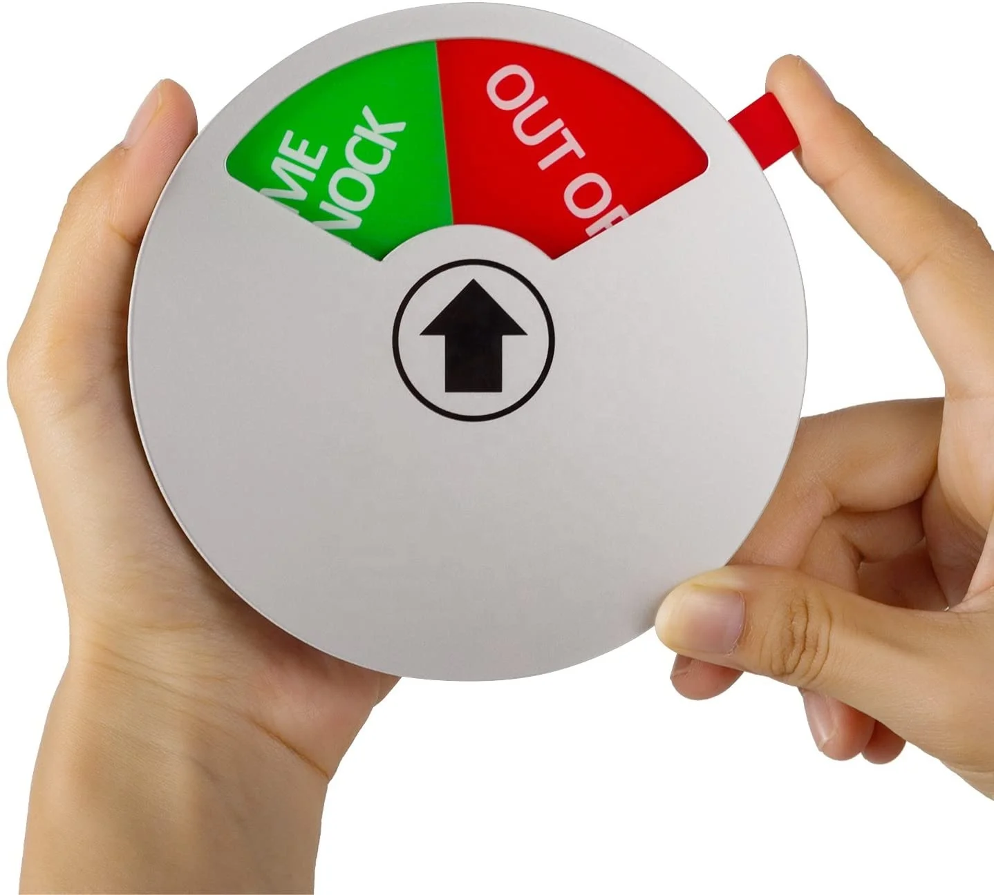 High Quality Custom Magnetic Round in a Meeting Out of Office Please Knock Do Not Disturb Acrylic Door Sign for Office Front Doo