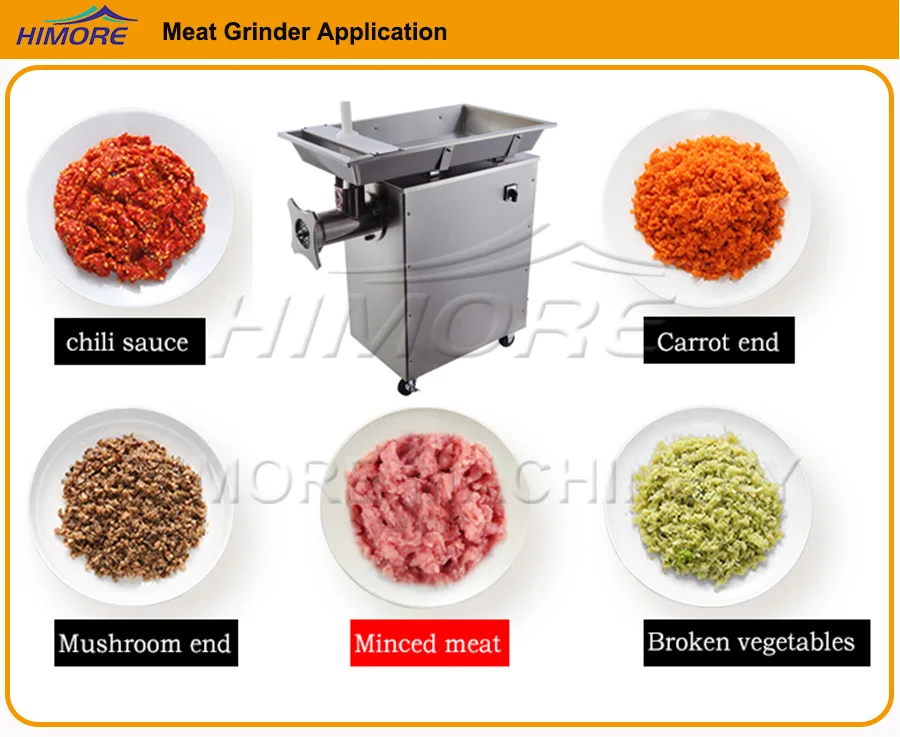 Industrial Use Tabletop Meat Grinder Big Block Fresh Mince Meat Machine