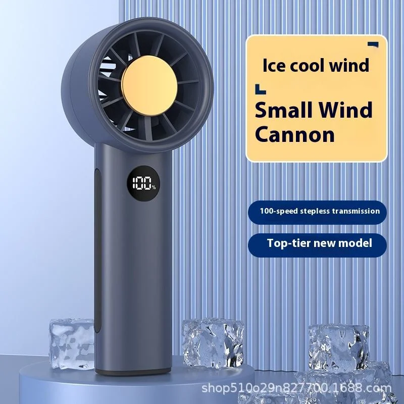Classic Five Industrial Fan White Mini Handheld Fan Rechargeable