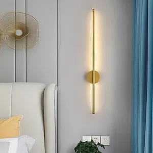 Modern Indoor LED Wall Lamp for Bedroom Living Room 10W Aluminum Body with Remote Control Strip Aisle LED Wall Light Fixtures