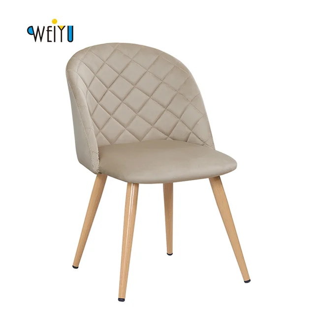 Обеденный стул раздавленный для гостиной ресторана простой дизайн бархатный столовой домашняя мебель столовая гостиница reataurant
