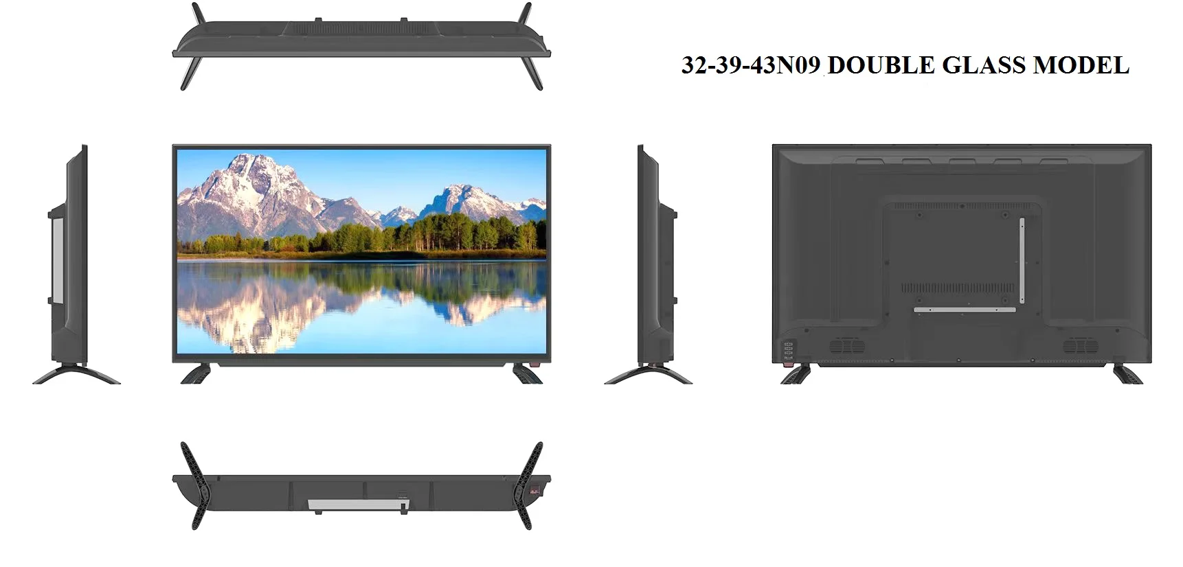 LCD TV Factory Price Flat Screen Television Full HD LED TV 32 39 40 43 49 50 55 65 75 82 85 86 98 100 105 110 inch 4K Smart TV